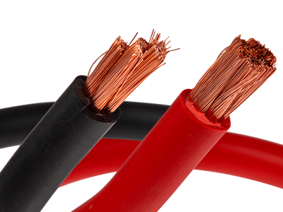 Kabel 25mm rød eller sort