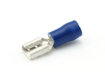 Spade hun blå. 6.4mm (100 stk.)