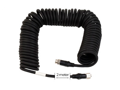 MXN Spiral forlængerkabel, 4-polet, 10 meter