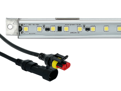 High-Power LED Silicone Rail 95 cm. 12V 4000K. 22w 1500Lm incl. SUPERseal han/hun plug
