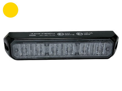 AXIXTECH LED flash - MS6 til kofanger montering. Gul lys