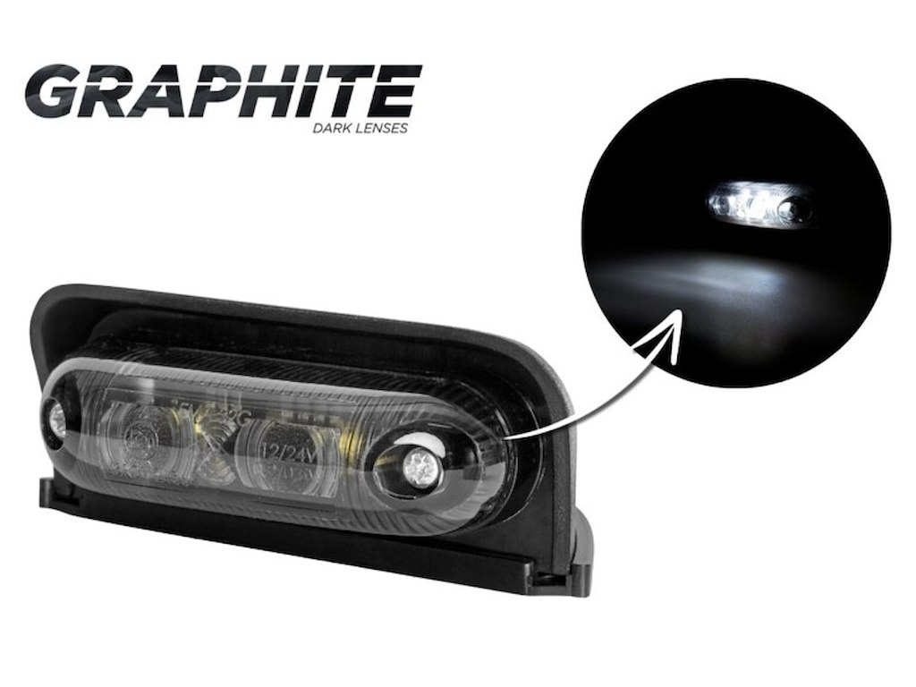 LD 230/GRAPHITE oval corner marker light 