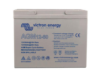 Victron 12V/60Ah AGM Super Cycle Batt. (M6)