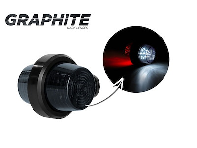 LD 2588/GRAPHITE white and red stalk marker light 