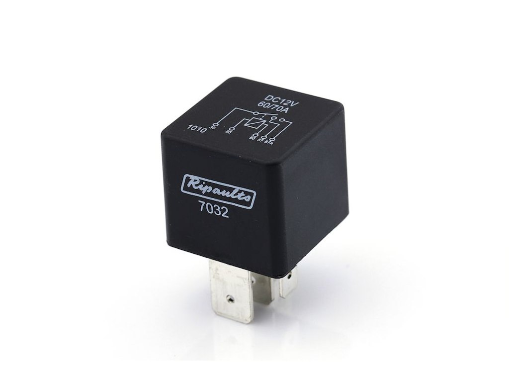 Relæ. 12v 70/60A m/hvil 87a