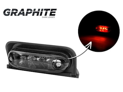 LD 231/GRAPHITE oval corner marker light 