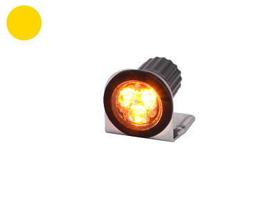 LED advarselsblink. 3×3W dioder. 13 blink mønstre. n Gul. 10–30V.