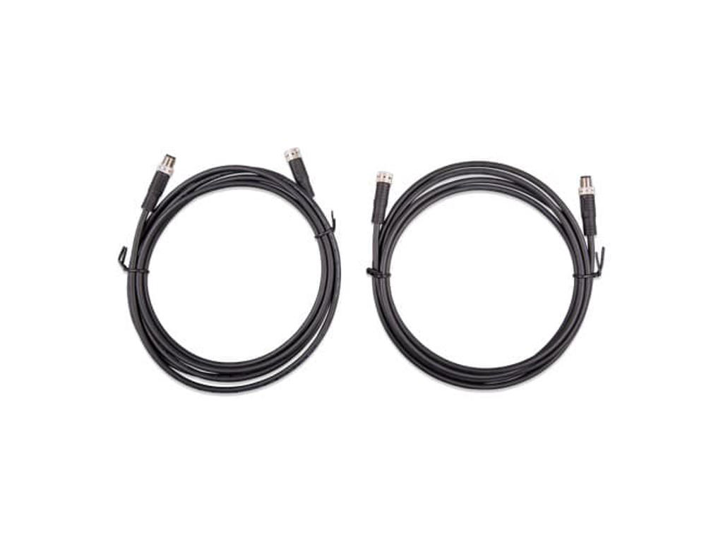 Victron M8 circular connector Male/Female 3 pole cable 2m (bag of 2)