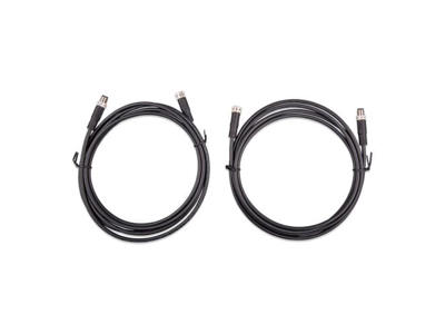 Victron M8 circular connector Male/Female 3 pole cable 2m (bag of 2)