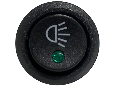 Afbryder med symbol - SPOT + GRØN LED