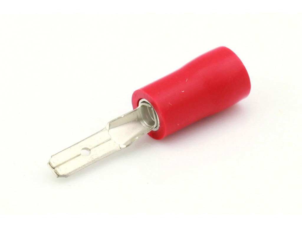 Spade han rød. 2.8mm  (100 stk.)
