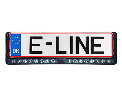 NUUK E-LINE DUO LED nummerplade-lys | indbygget relæ | 2x referens 20