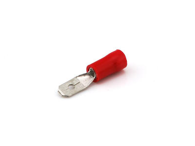 Spade han rød. 4.8mm (100 stk.)