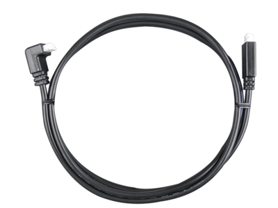Victron VE.Direct Cable 10m (one side Right Angle conn)