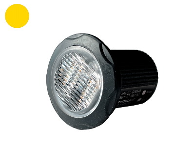 Tinyblast LED Mini-Flash 4xLED GUL 10-30V 5m ledning