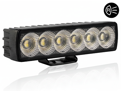 BULLPRO SPECTRUM LED, SORT  arbejdslampe 12W Rektangel. med 5 m. ledning R23. R10. 9-32V