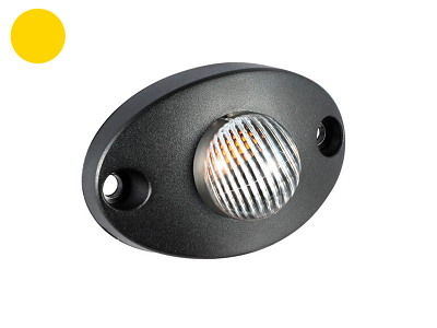 LED Micro Beacon Gul 3W 9-30V 3m ledning
