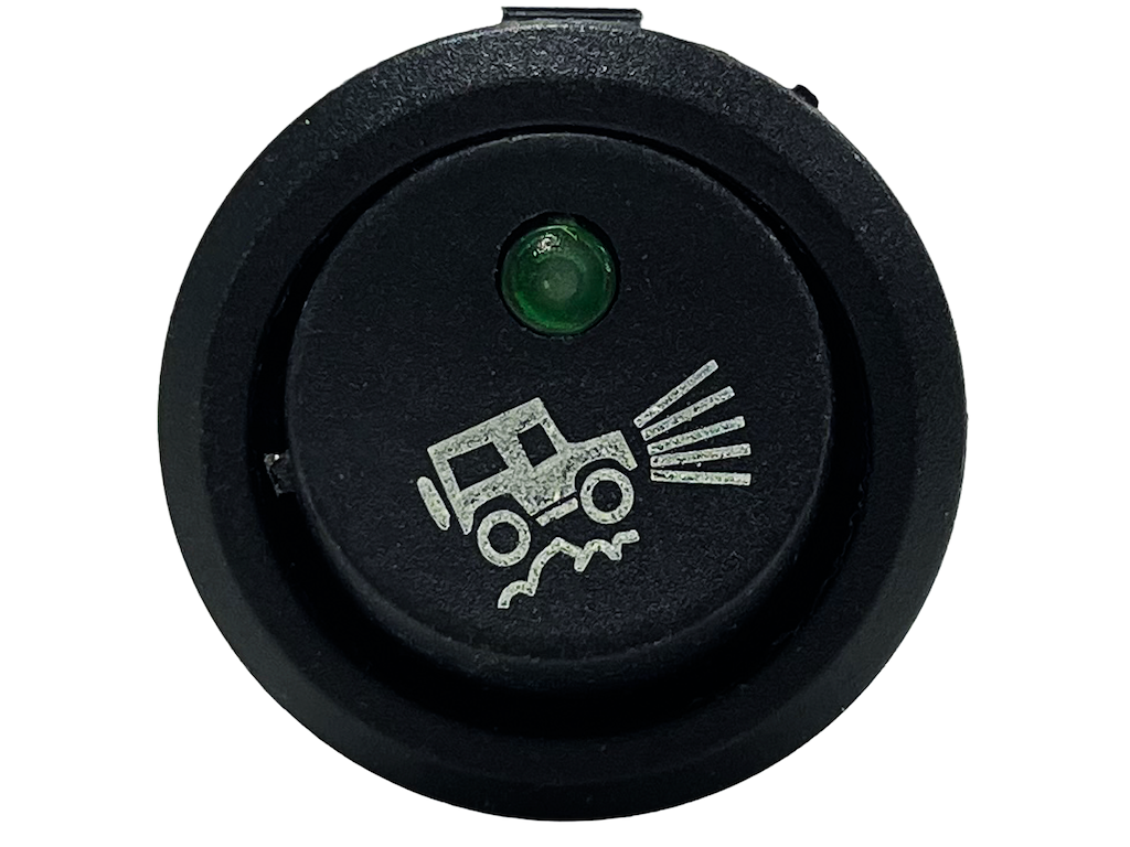 Afbryder med symbol - Offroad + Grøn LED