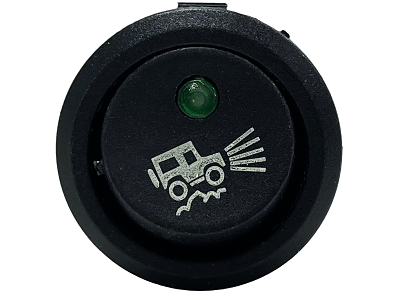 Afbryder med symbol - Offroad + Grøn LED