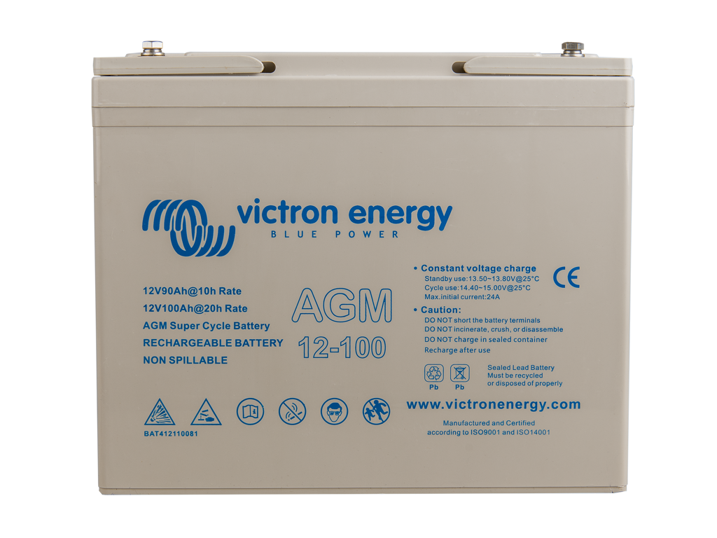 Victron 12V/100Ah AGM Super Cycle Batt. (M6)