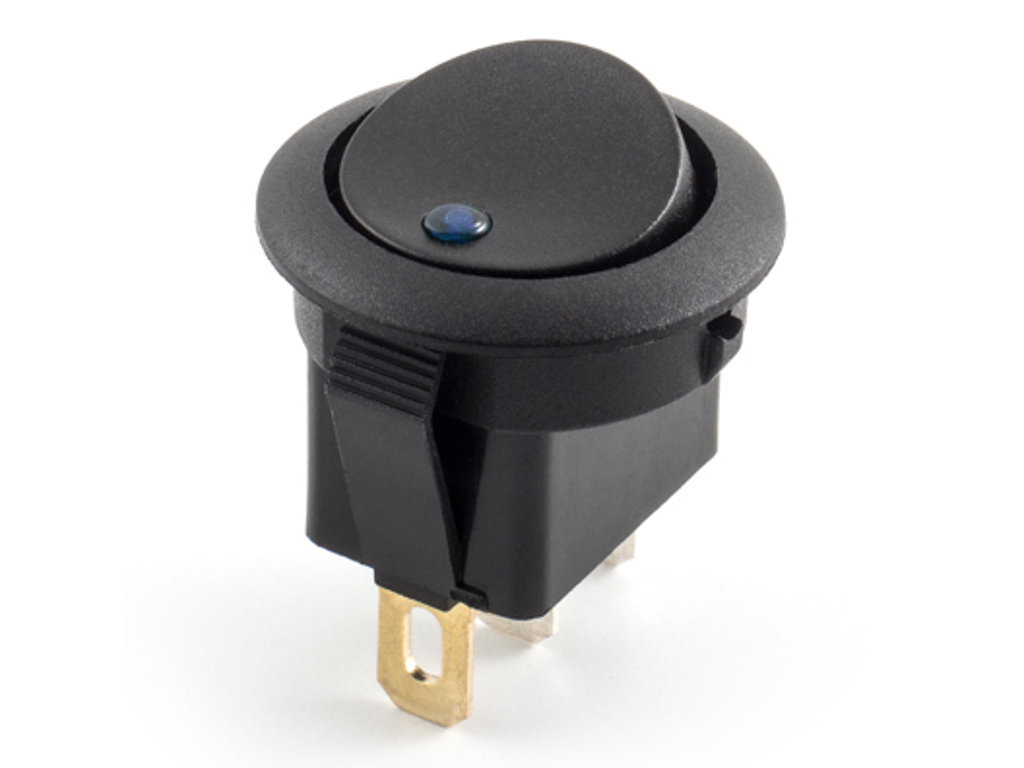 Afbryderkontakt for advarselslampe 12V (blå)
