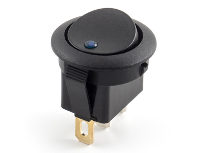 Afbryderkontakt for advarselslampe 12V (blå)