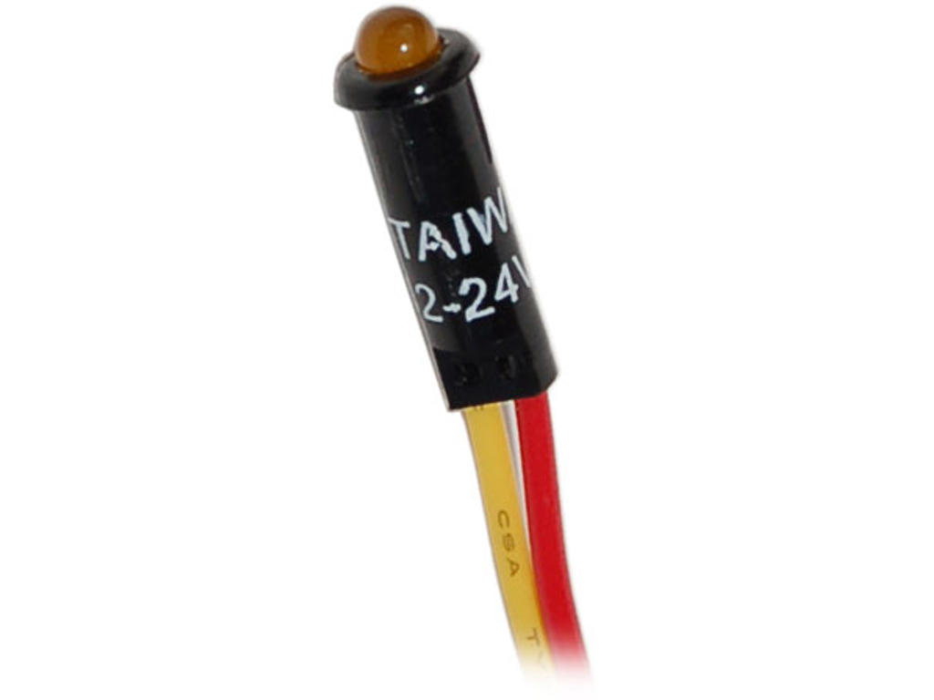 LED 12-24volt 4.4mm. amber