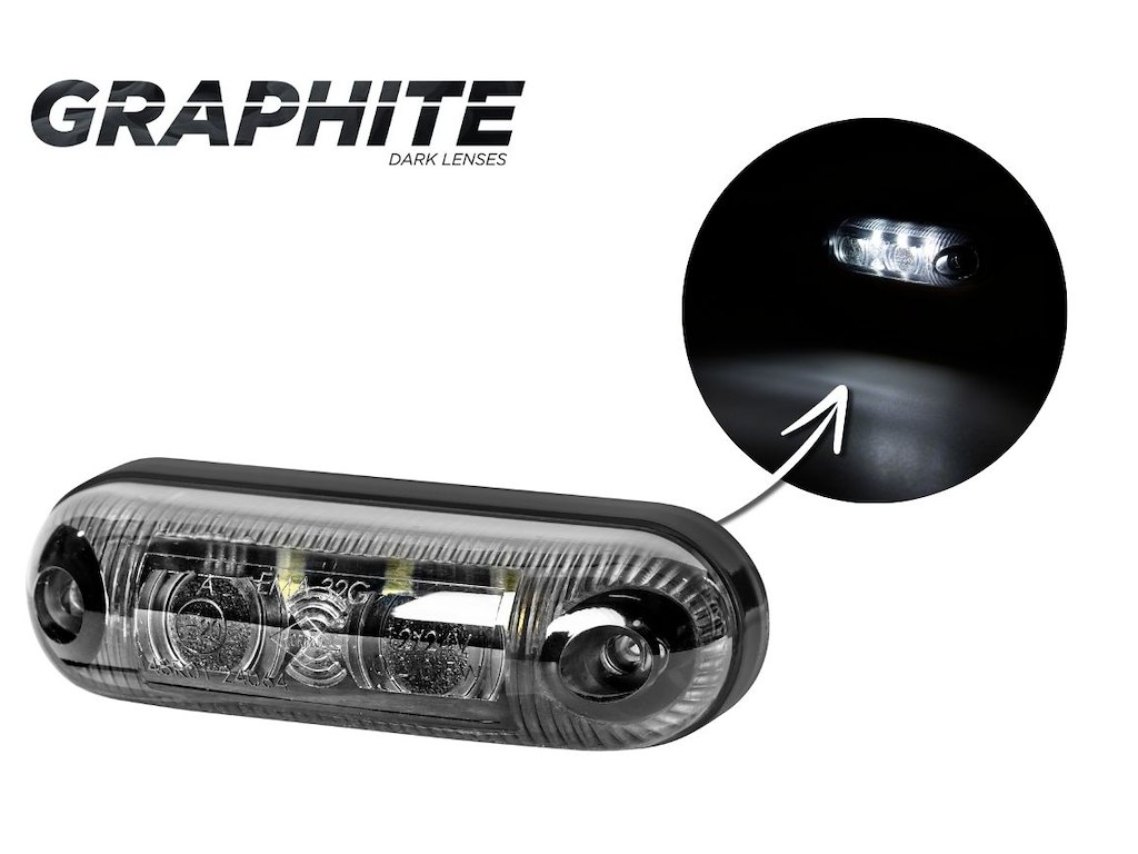 LD 370/GRAPHITE oval marker light 
