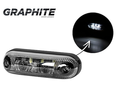 LD 370/GRAPHITE oval marker light 