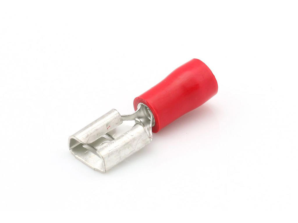 Spade hun rød. 6.4mm (100 stk.)