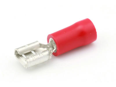 Spade hun rød. 4.8mm (100 stk.)