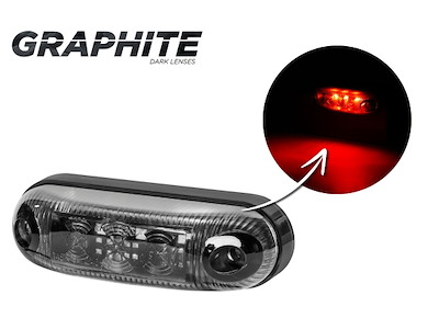 LD 410/GRAPHITE oval marker light 