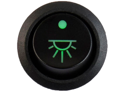 Ø20 vippe-afb m/symbol 12v 4p