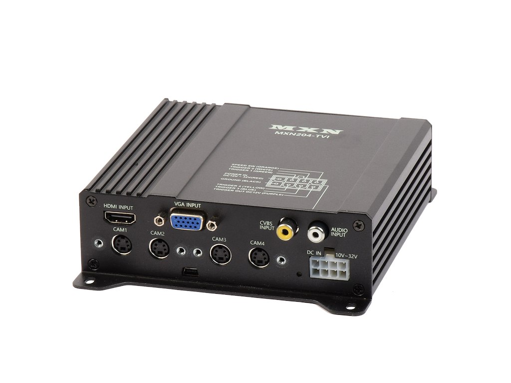 Quadsplit. HDMI. VGA 10-30v