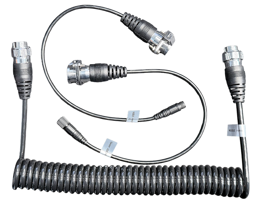 Spiral kabel kit (Mini) m/2x45cm kabel. Minax Han/Hun (støbt metal udgave)