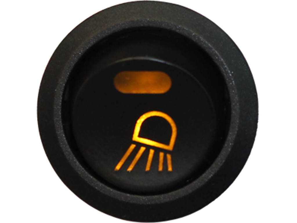 Afbryderkontakt 12V. arbejdsbelysning. belyst symbol