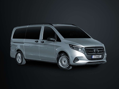 ﻿Modeltilpasset tagbøjle m. LED FLASH for Mercedes Vito 2024-