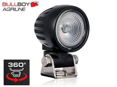 BULLBOY AGRILINE LED arbejdslampe. R10. Rund. CISPR25. 20W. 9-32V