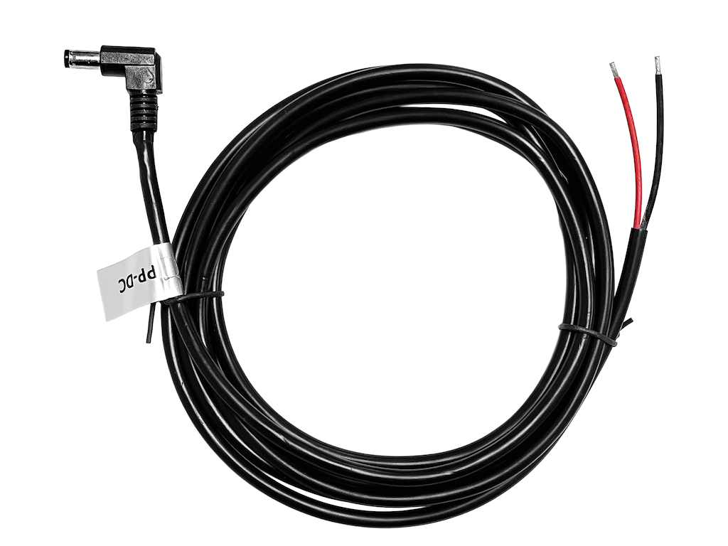 DC vinklet han stik 2.5m ledning