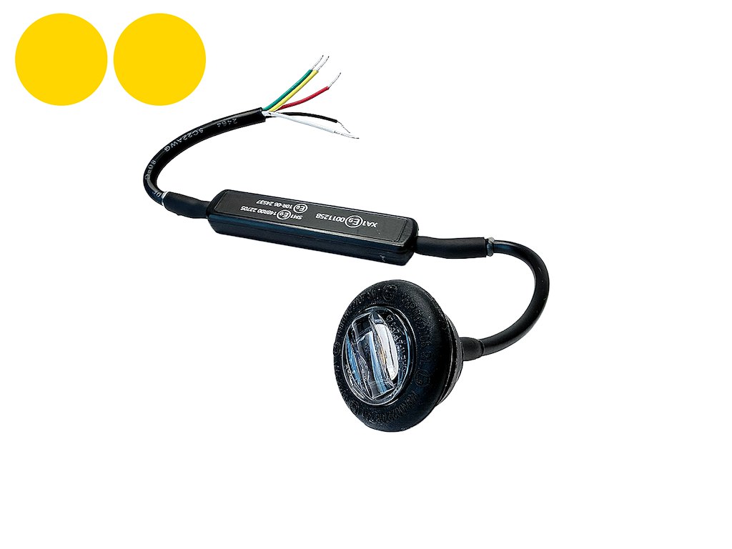 LED Mini Kombi Flash Gul - Markering Gul