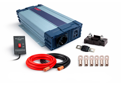VST inverterpakke 600W 12V/230V inkl. mont.dele