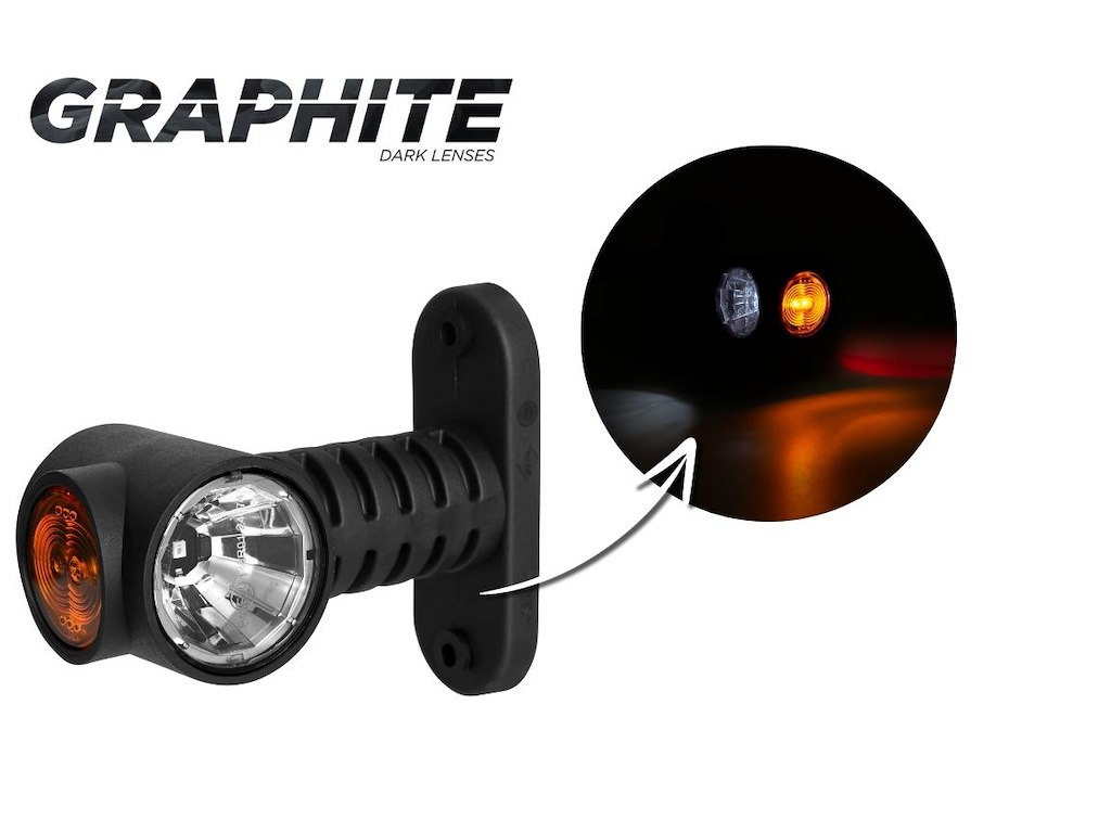 LD 2191/GRAPHITE triple stalk marker light 