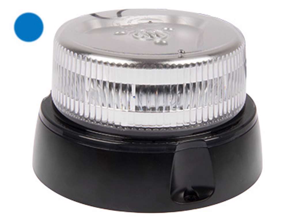 LED flash-beacon til fastmontering - blåt blink