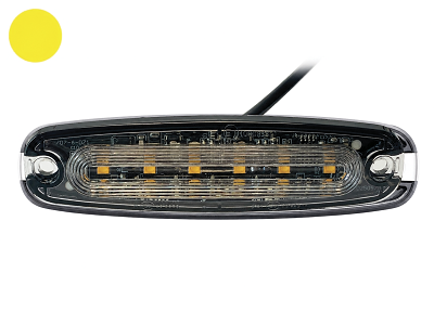 LED Flash. supplerende blink. 6x3W. IP68. 9-30v. ECE R10. R65. 26 flash mønstre. 3m ledning