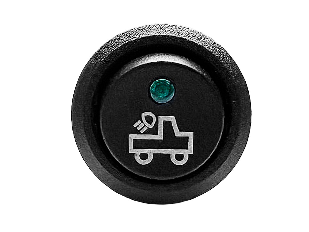 Afbryder med bil - grøn lys