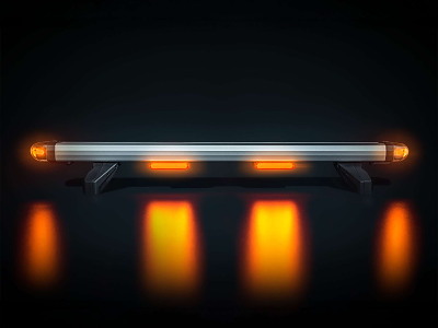 ﻿Modeltilpasset tagbøjle m. LED FLASH for Volkswagen Crafter