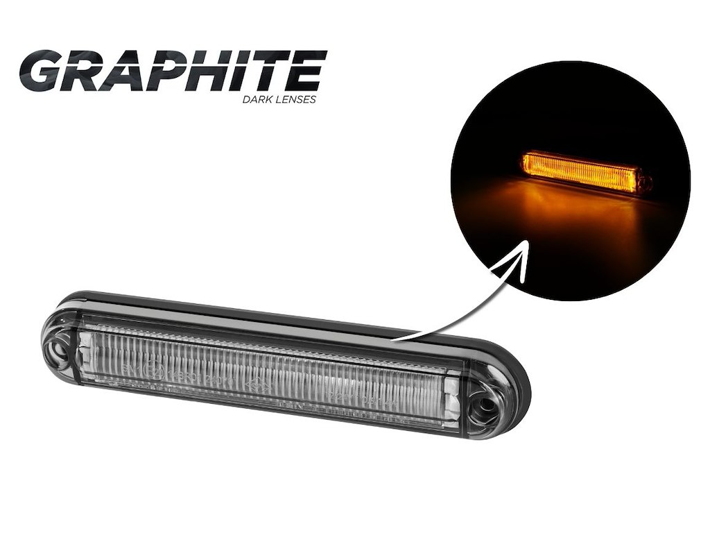 LD 2333/GRAPHITE marker light with an optical fibre 