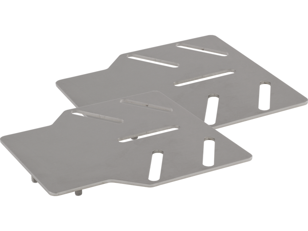 Bred monteringsplade til lysbro beslag