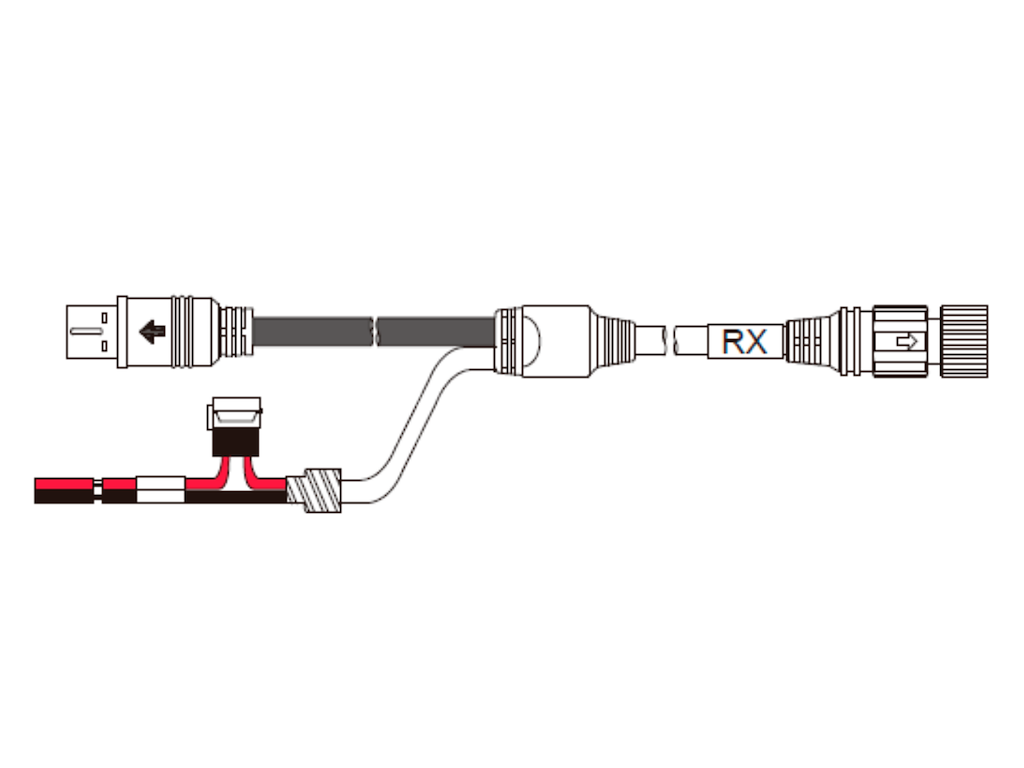 Kabel til modtager til trådløst trailer sæt DXS300