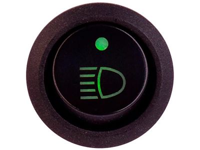 Ø20 vippe-afb m/symbol 12v 4p